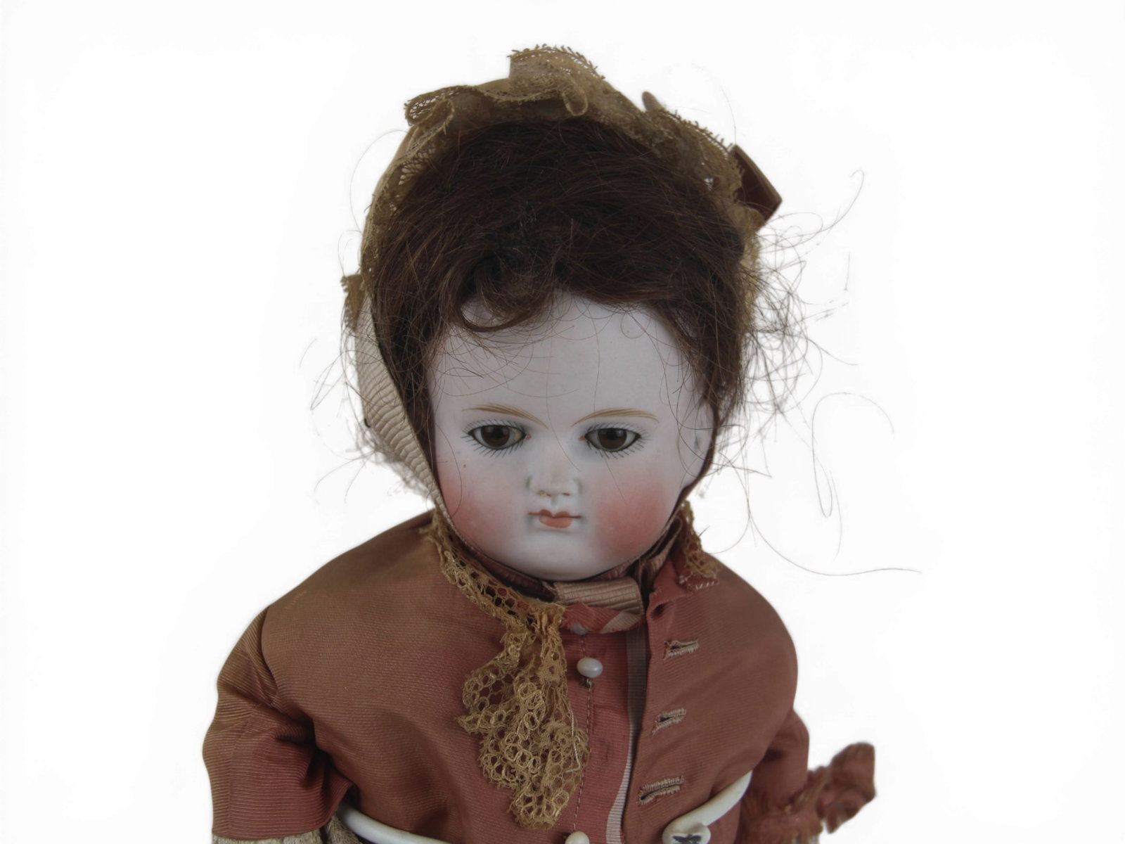German Bisque Head Lady Doll - 2