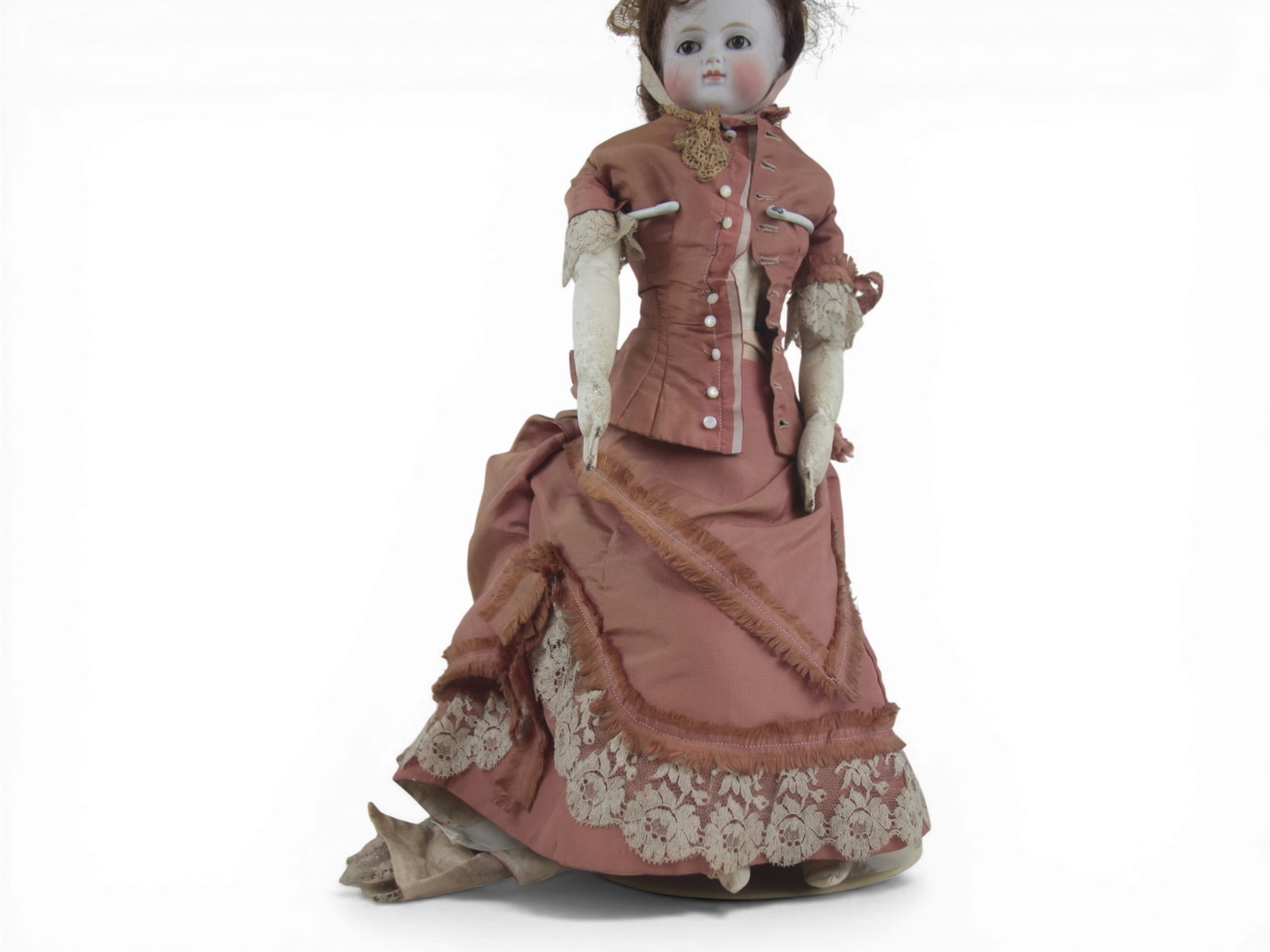 German Bisque Head Lady Doll - 3