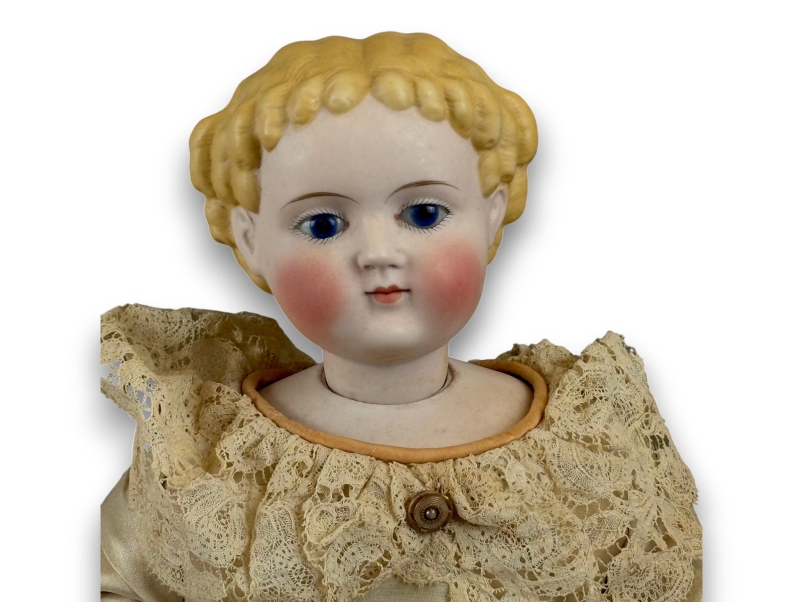 German Tinted Bisque Head Doll - 2