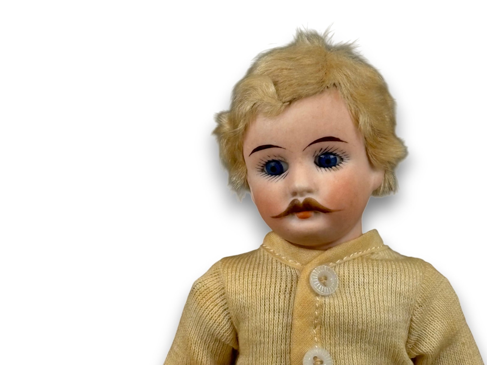 Antique Dolls in Display Case - 3