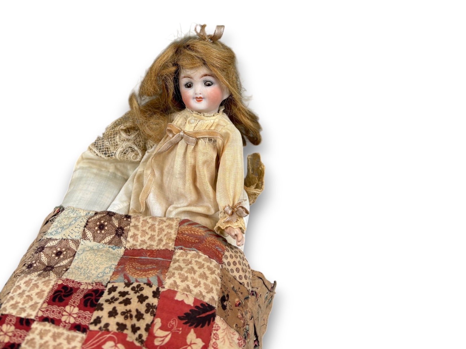 Antique Dolls in Display Case - 6