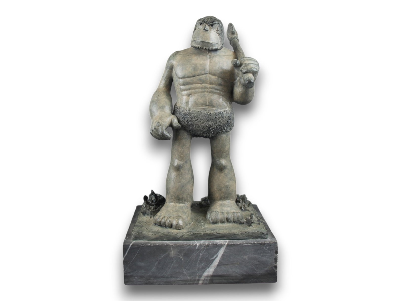Alley Oop Sold Out Ltd Ed Caveman Bronze, AP/3: (Newspaper Enterprise Association, 1999). The titular time-traveling caveman from V. T. Hamlin's long-running 1932 comic strip Alley Oop is presented here in the form of this magnificent limited