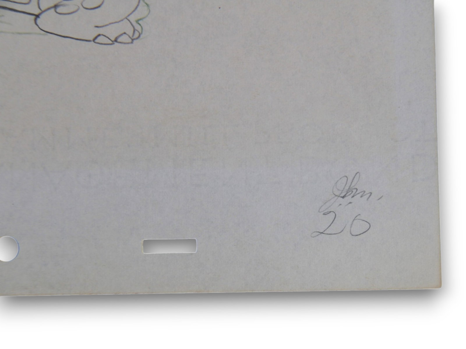 Disney, Toby Tortoise Returns Production Drawing - 5