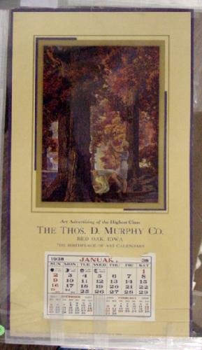 1938 MAXFIELD PARRISH SAMPLE CALENDAR: 1938 MAXFIELD PARRISH SAMPLE CALENDAR