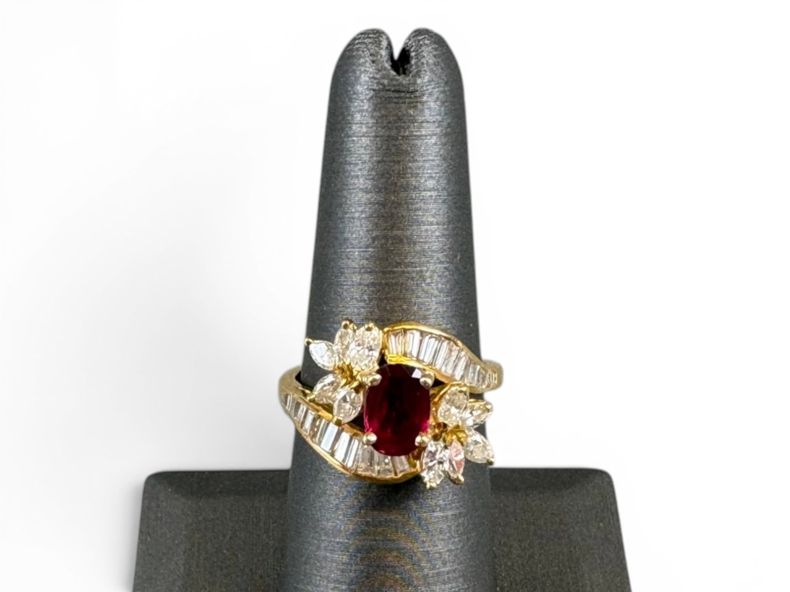 18K Gold Ruby & Diamond Ring (1 of 4)