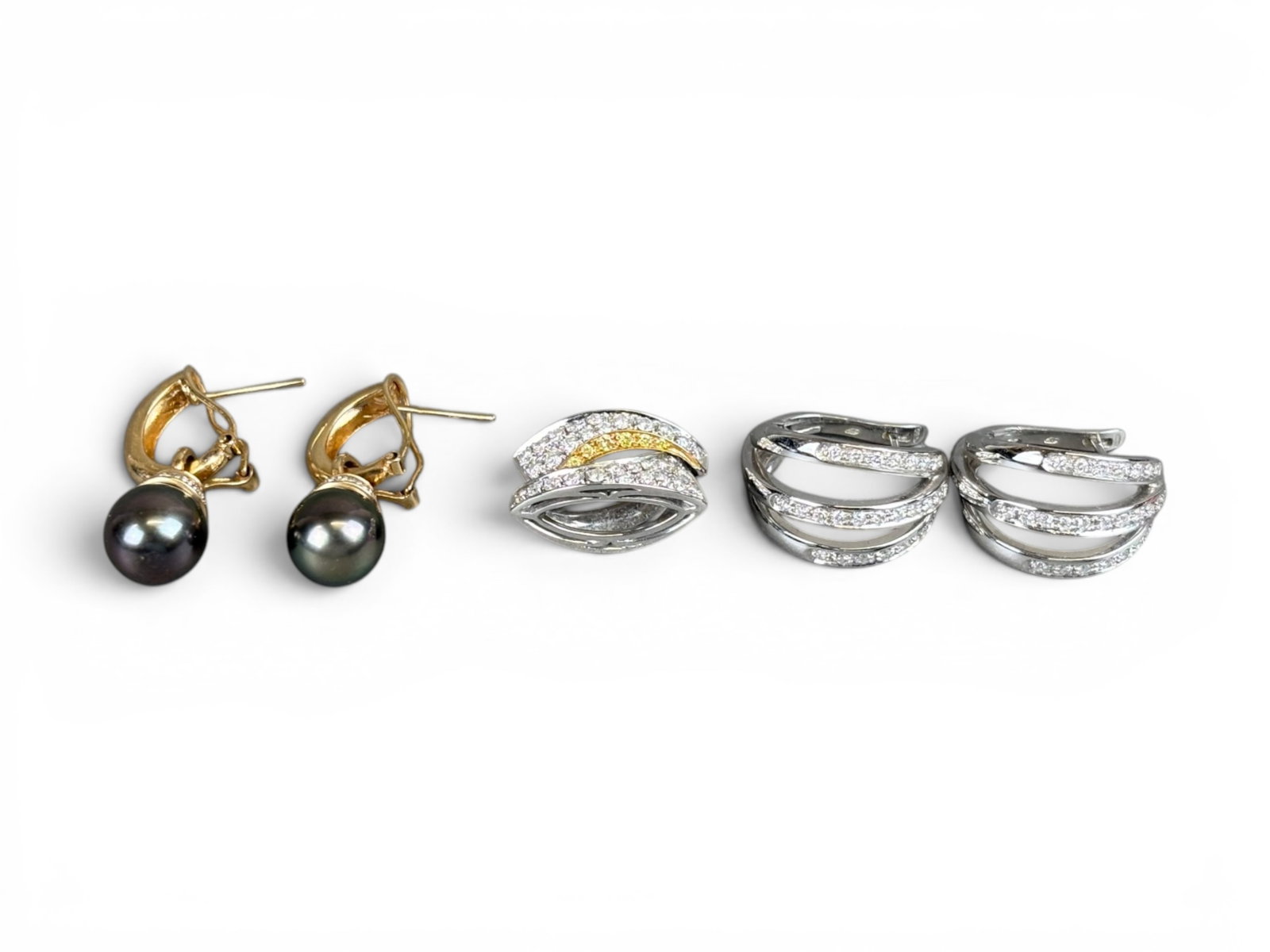 Estate Gold Earrings & Pendants (1 of 7)