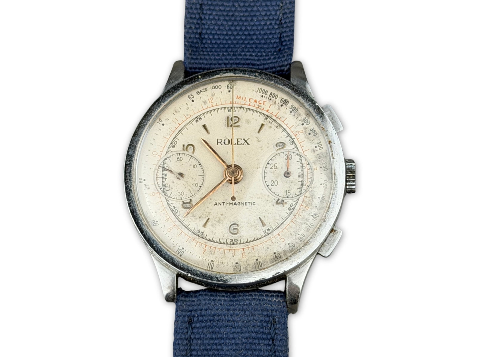 Rolex Steel Chronograph Ref. 2508: 1940s steel chronograph wristwatch by Rolex, reference 2508. Number 418212 on rear of case back. Currently working Shipping: Weiss Auctions offers full-service, in-house shipping for nearly all items 