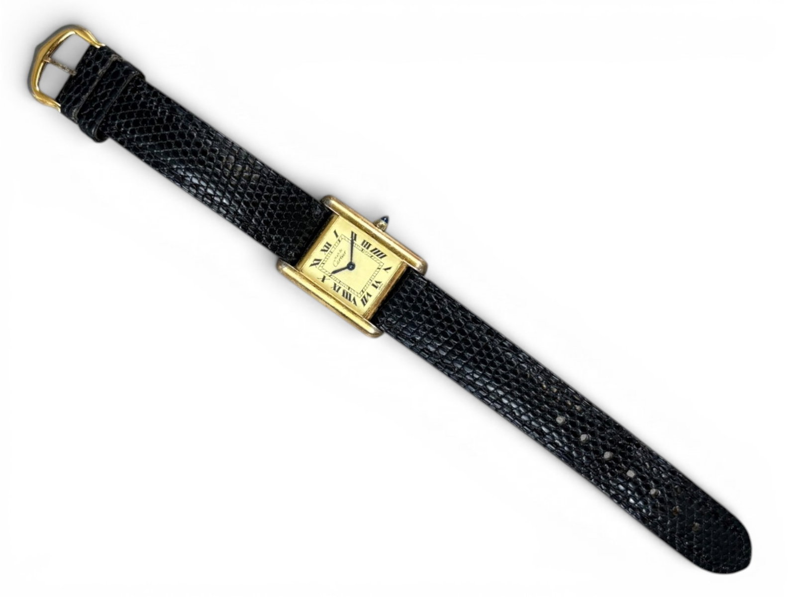 Cartier Ladies Watch: Must de Cartier Vermeil Tank Ladies Watch. Reference # 8801 Shipping: Weiss Auctions offers full-service, in-house shipping for nearly all items in this auction. For a shipping quote, please contact