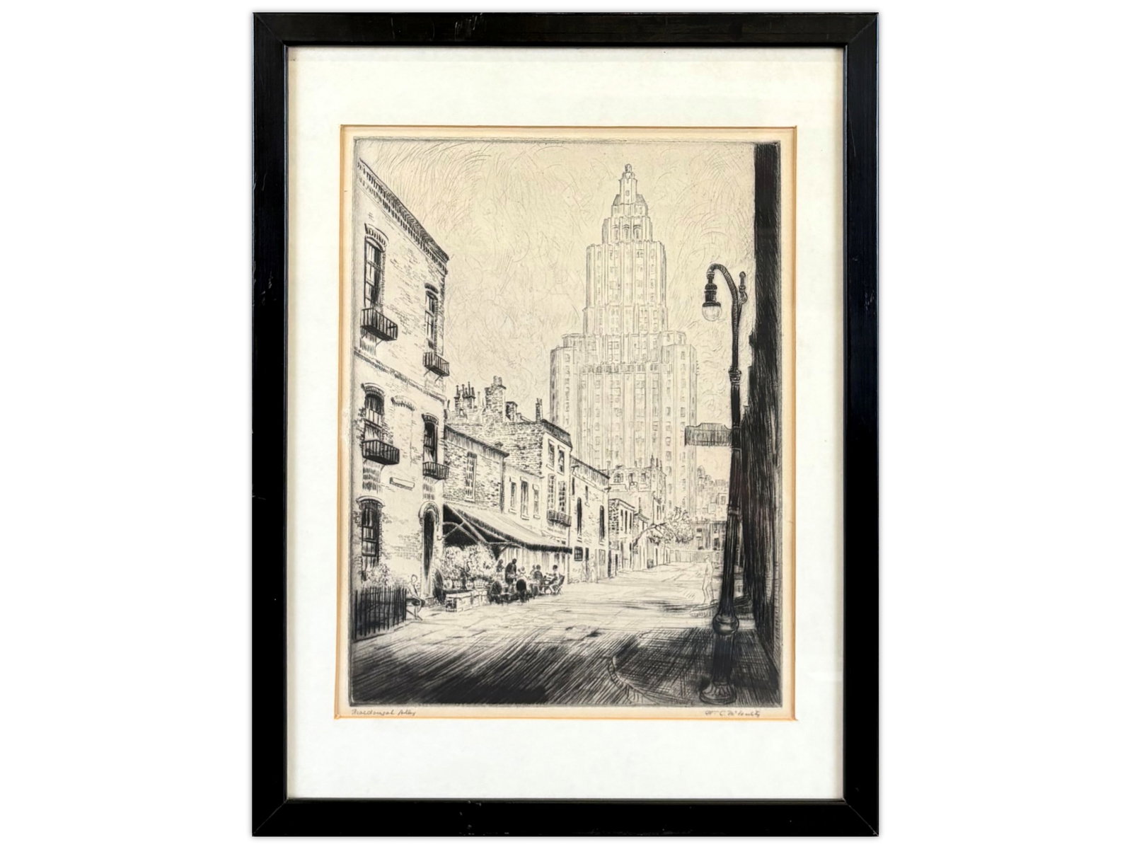 William C. McNulty, MacDougal Alley Etching (1 of 3)