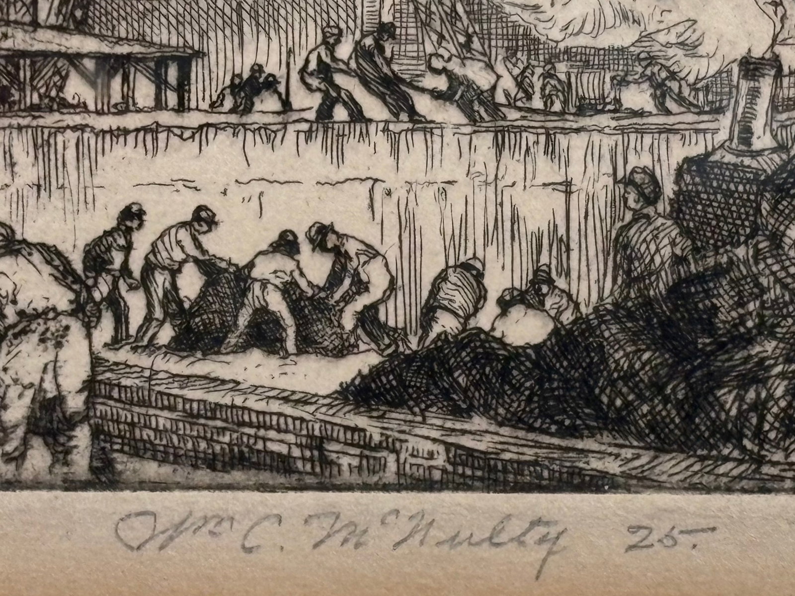 William C. McNulty, Madison Square Garden Etching - 2