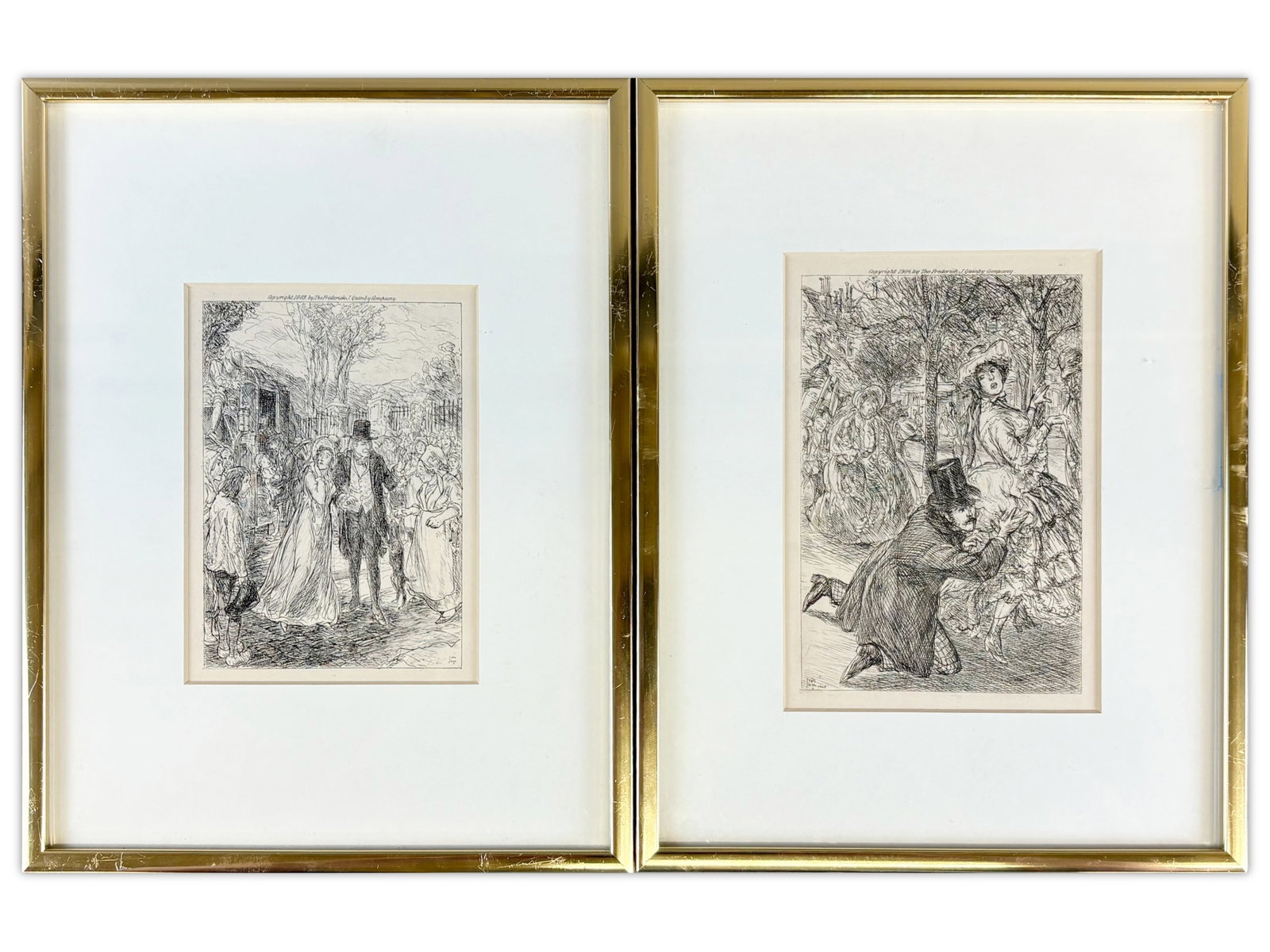 John Sloan, Pair of Etchings on Paper (1 of 1)