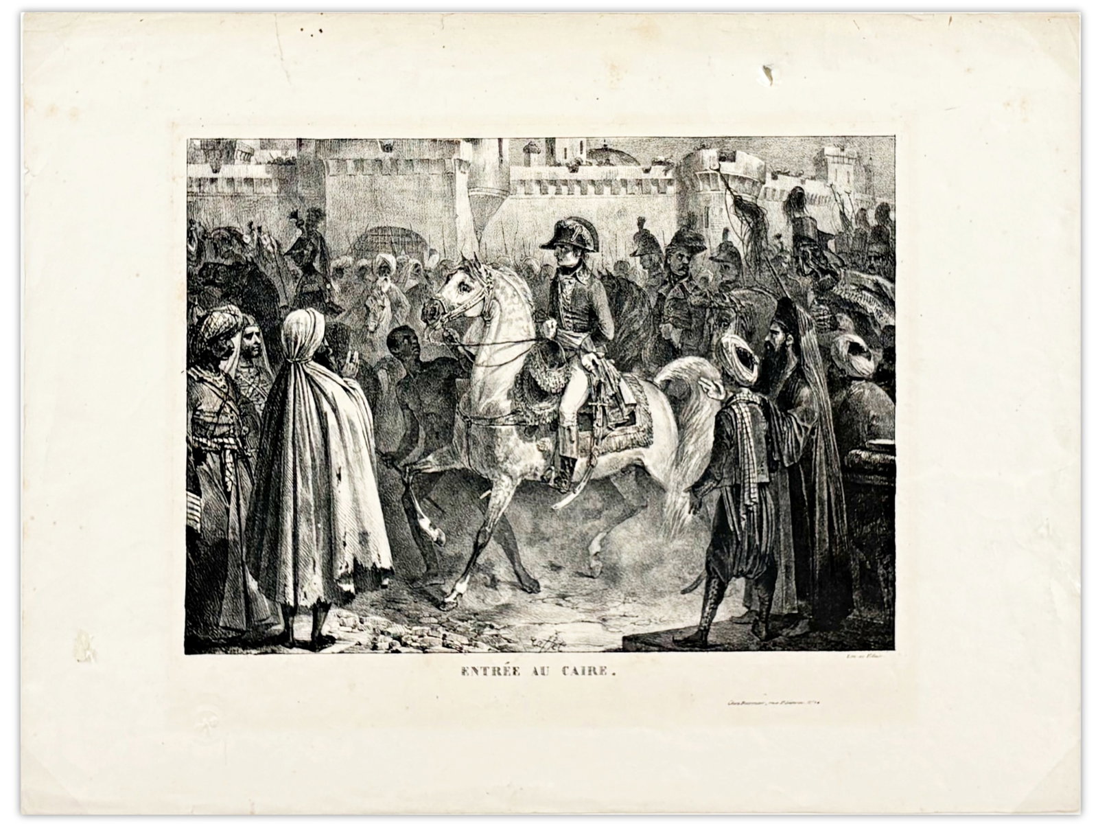 August Raffet Napoleon Entering Cairo Lithograph (1 of 3)