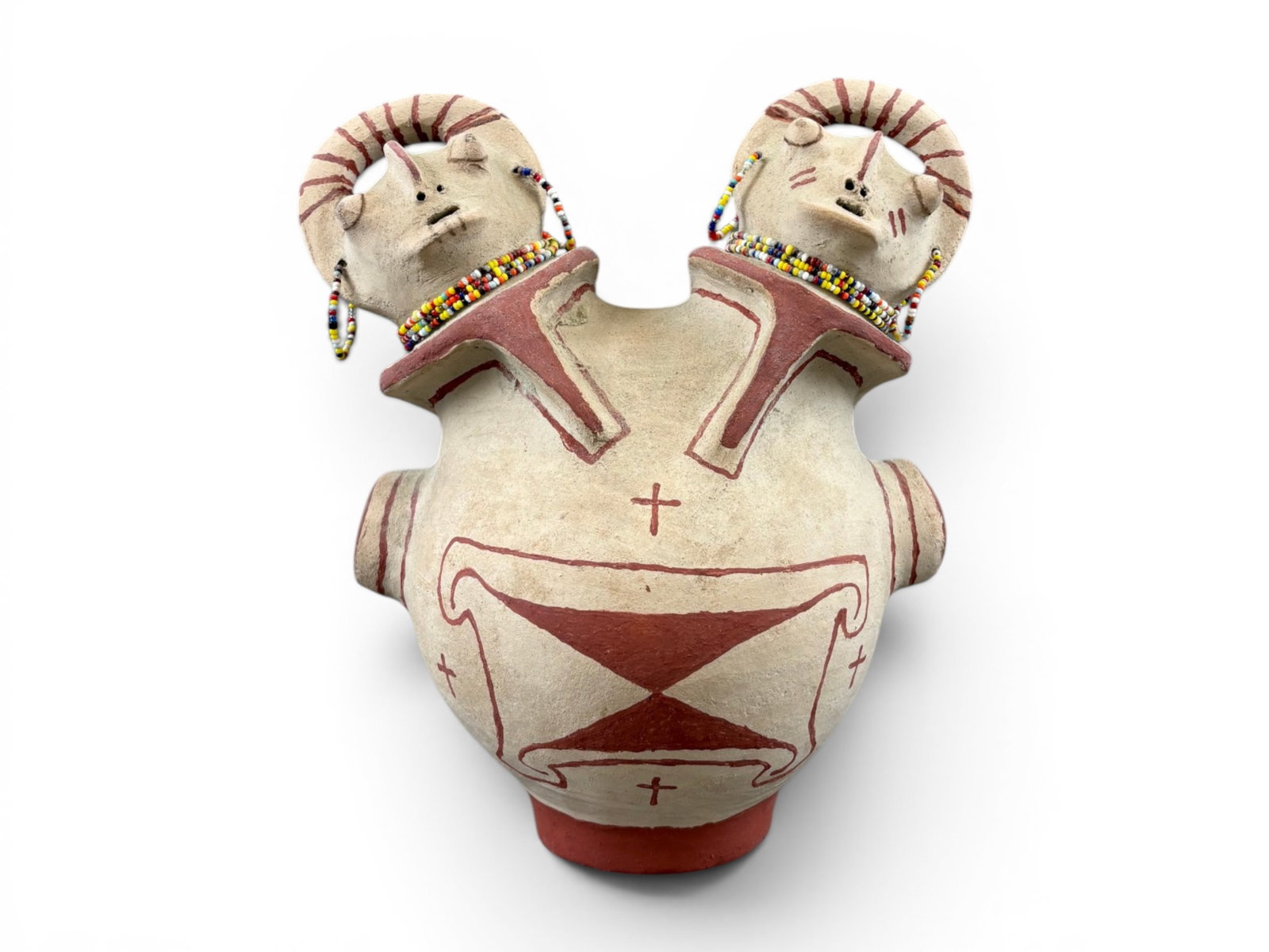 Maricopa Pottery Effigy Vessel, Theroline Bread (1 of 6)
