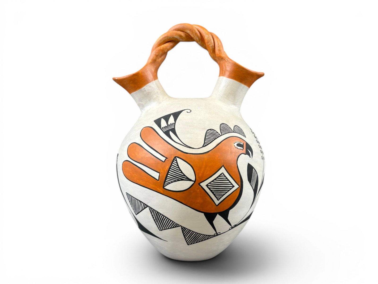 Acoma Pottery Wedding Vase, E. Waconda (1 of 5)