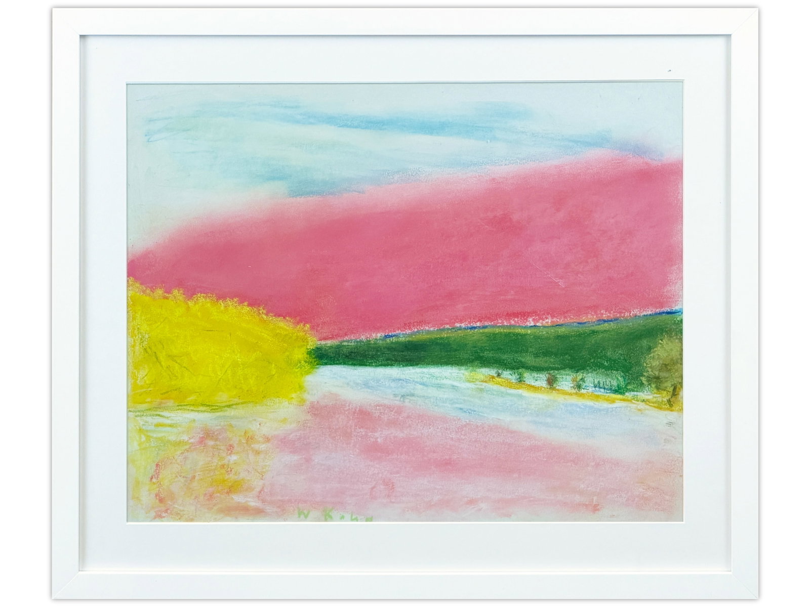 Wolf Kahn "Connecticut River" Pastel (1 of 2)