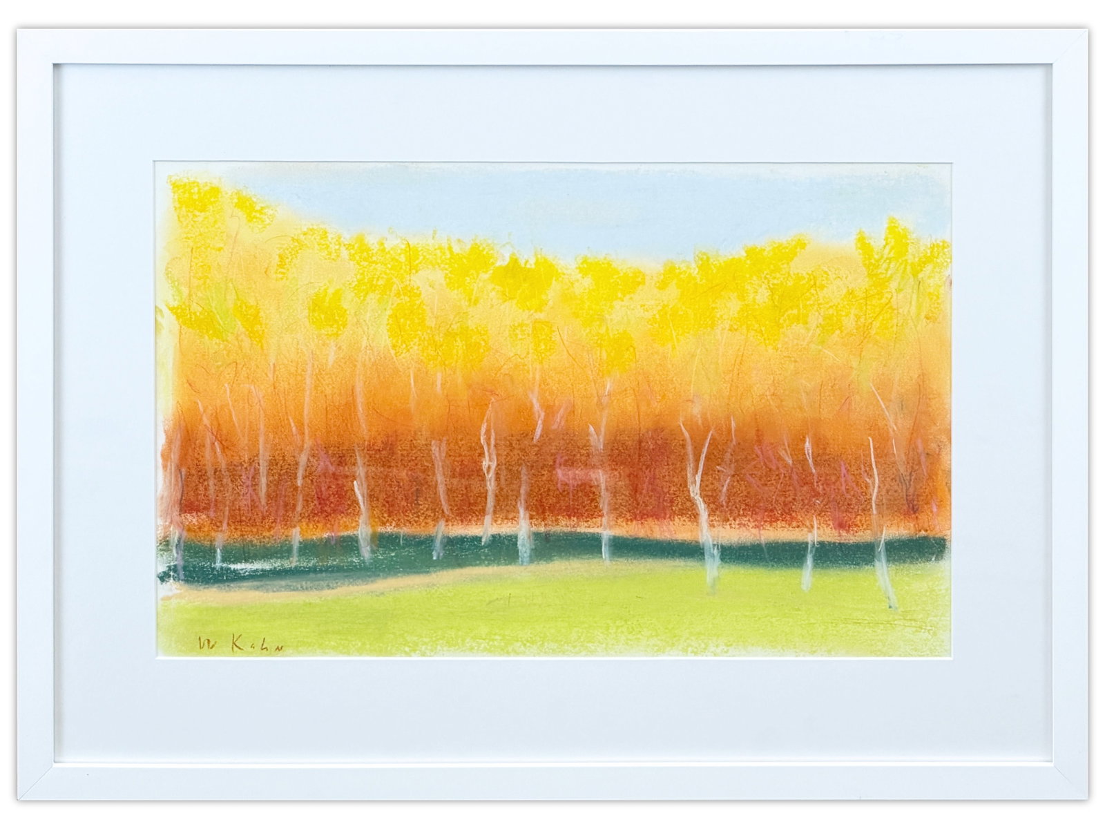 Wolf Kahn Autumn Tree Screen Pastel (1 of 2)