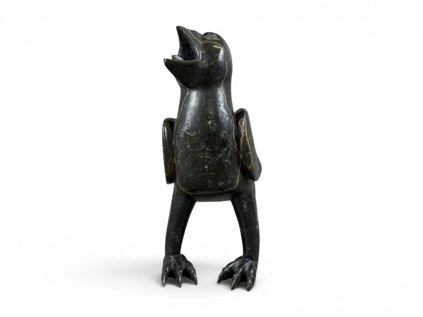 Large Inuit Stone Eagle Sculpture - 2