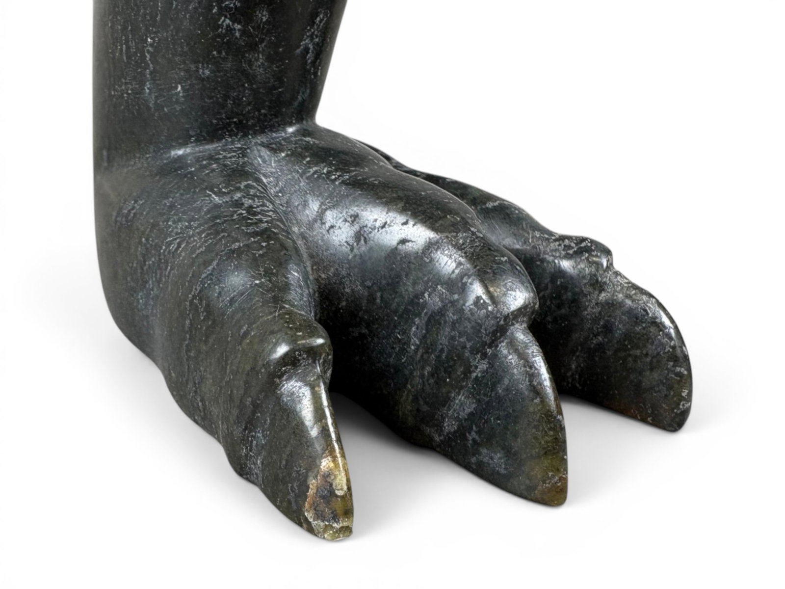 Large Inuit Stone Eagle Sculpture - 8