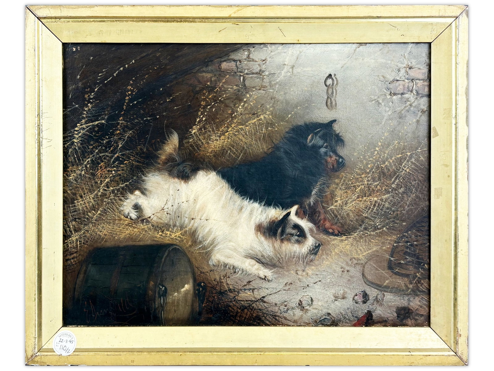 Edward Armfield, Oil on Canvas "Terriers" (1 of 3)