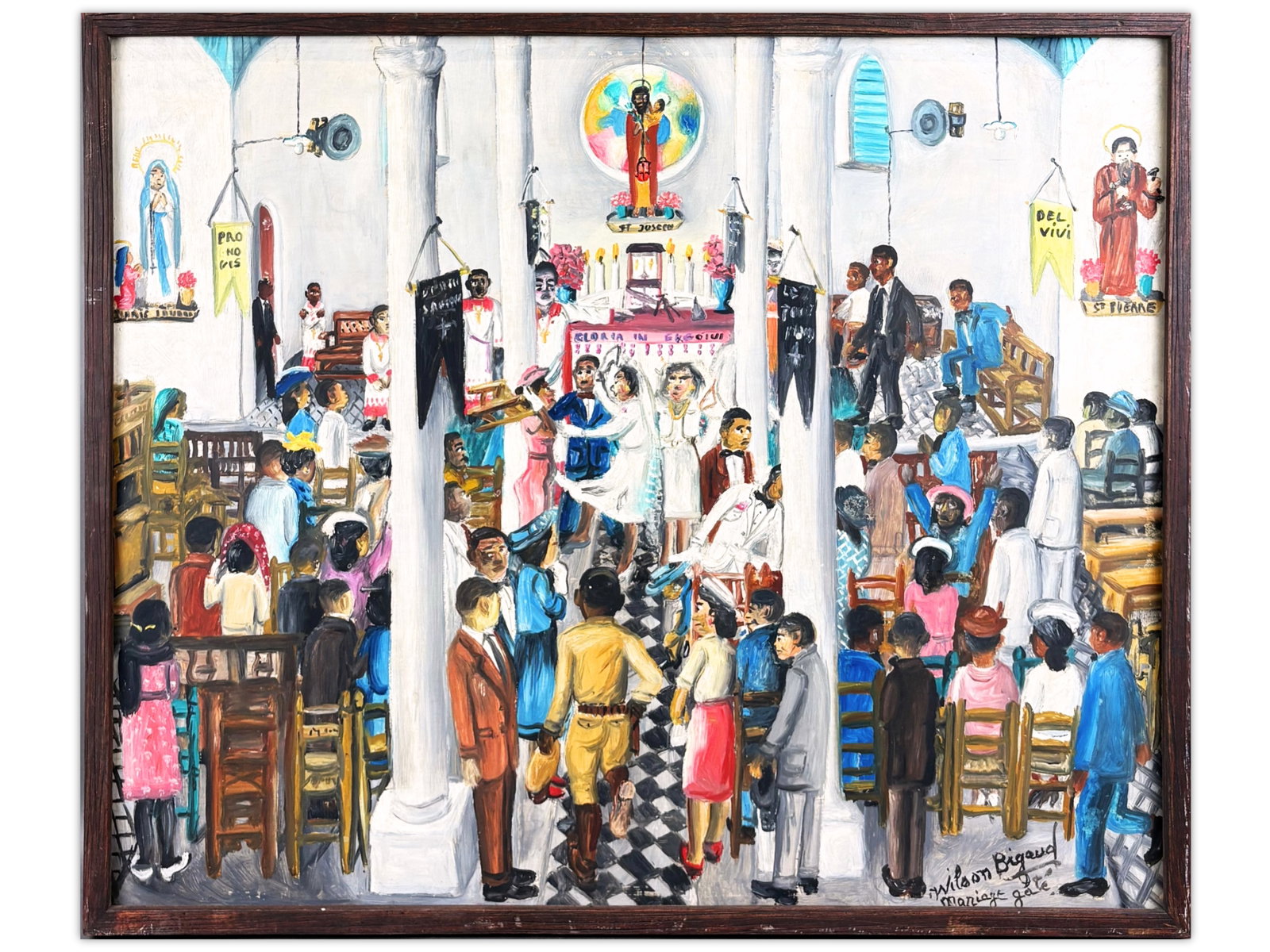 Wilson Bigaud 1931-2010. Oil on Masonite (1 of 3)