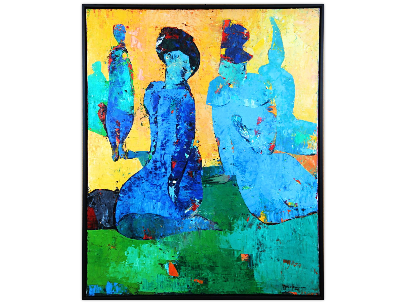 Igor Tcholaria Oil on Canvas "Lovers" (1 of 3)