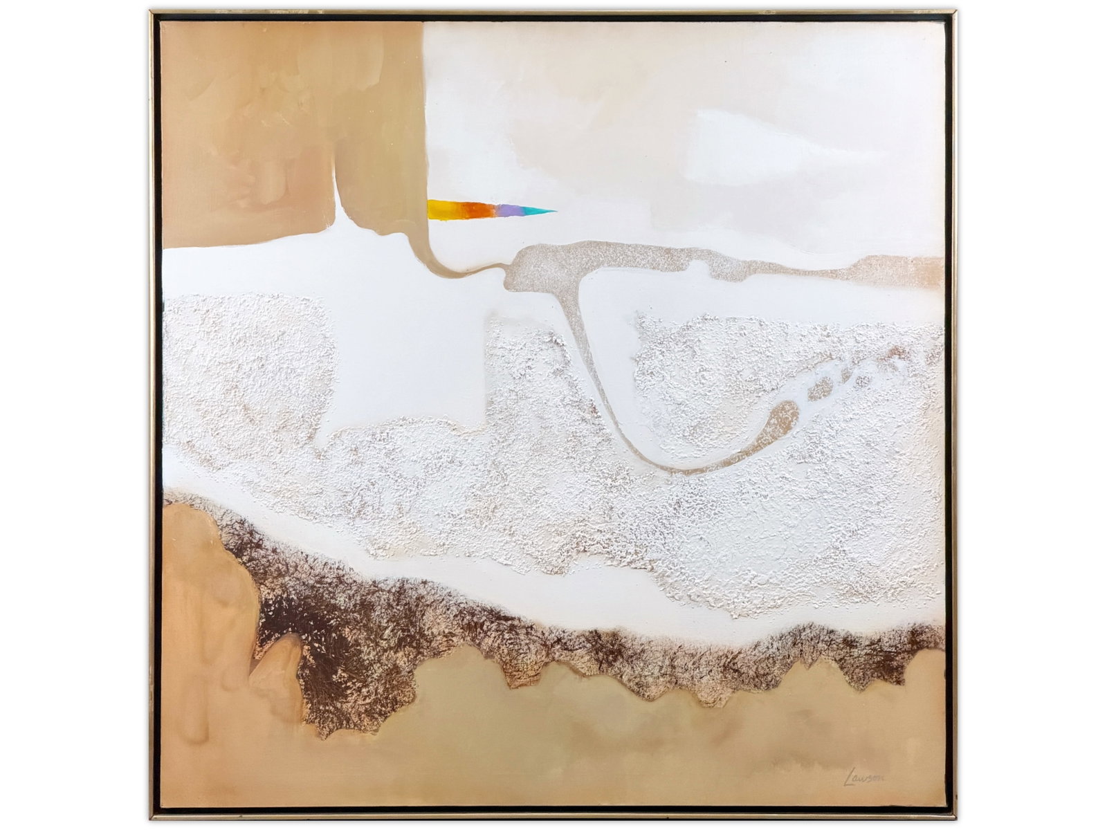 Robert Lawson (20th Cent) Abstract Oil on Canvas (1 of 2)
