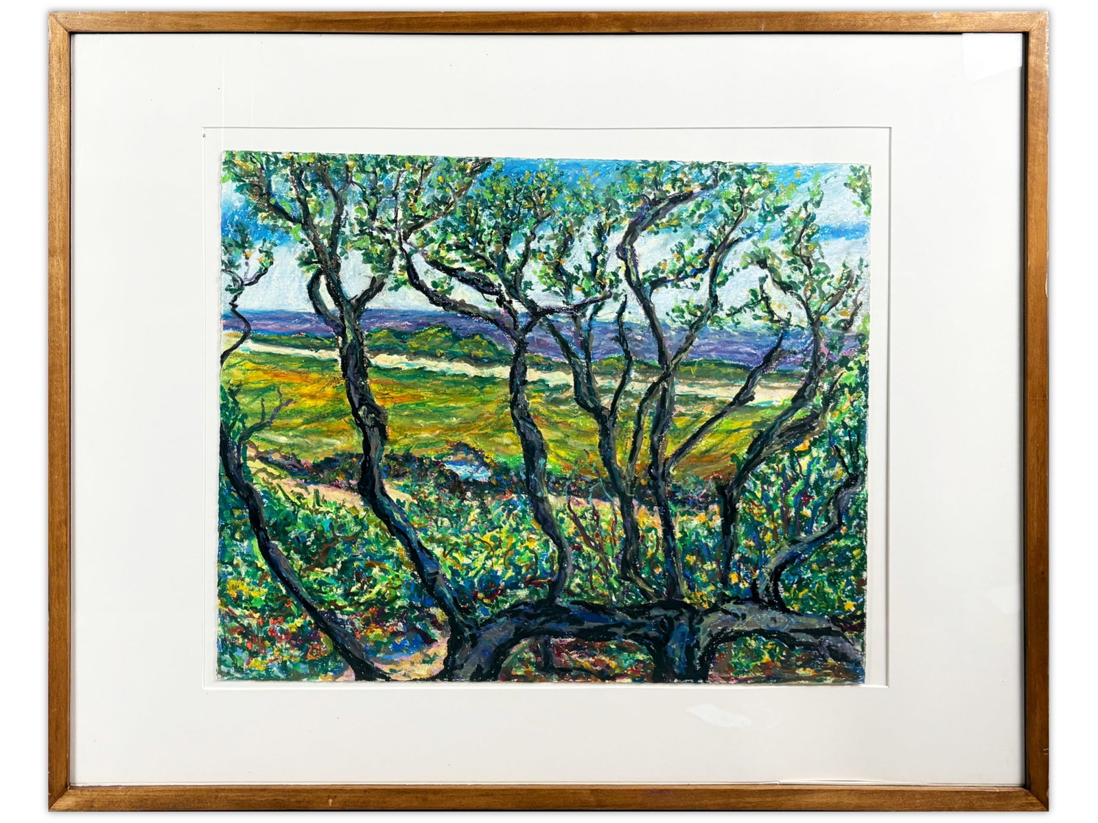 Landscape with Trees, Acrylic on Paper (1 of 1)
