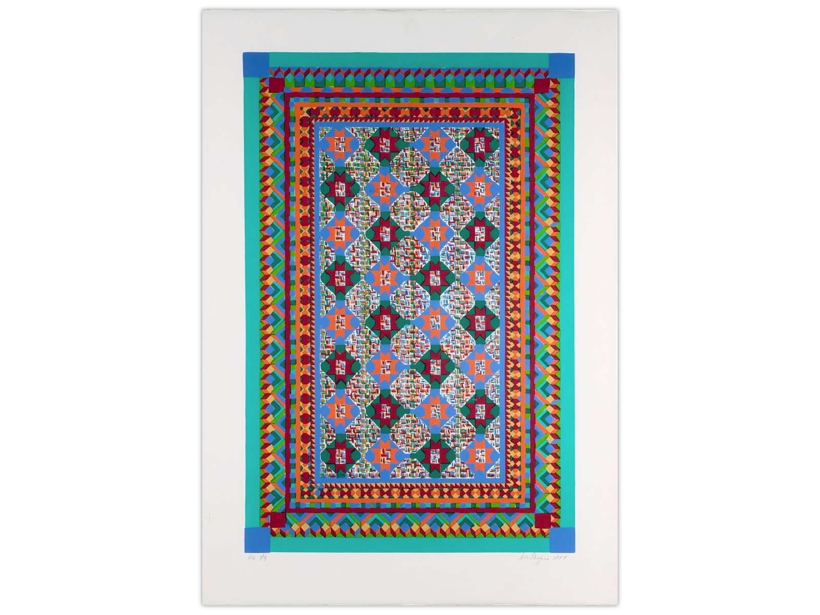 Dee Shapiro, 10 Screenprints from Hejaz Series: Offered are (10) hand colored screenprints by Dee Shapiro (American, b. 1936). from the Hejaz III series. (9) of the screenprints are numbered HC 1/9 - HC 9/9, and the other is numbered Ap 9/10. Each