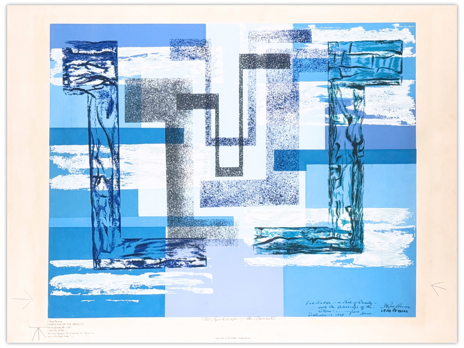 Irene Rice Pereira, Signed Serigraph (1 of 3)