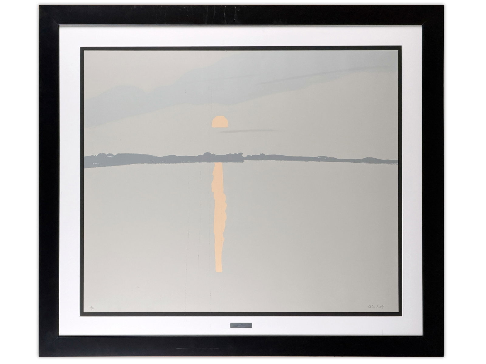 Alex Katz, Screenprint , Sunset Lake Wesserumett (1 of 3)