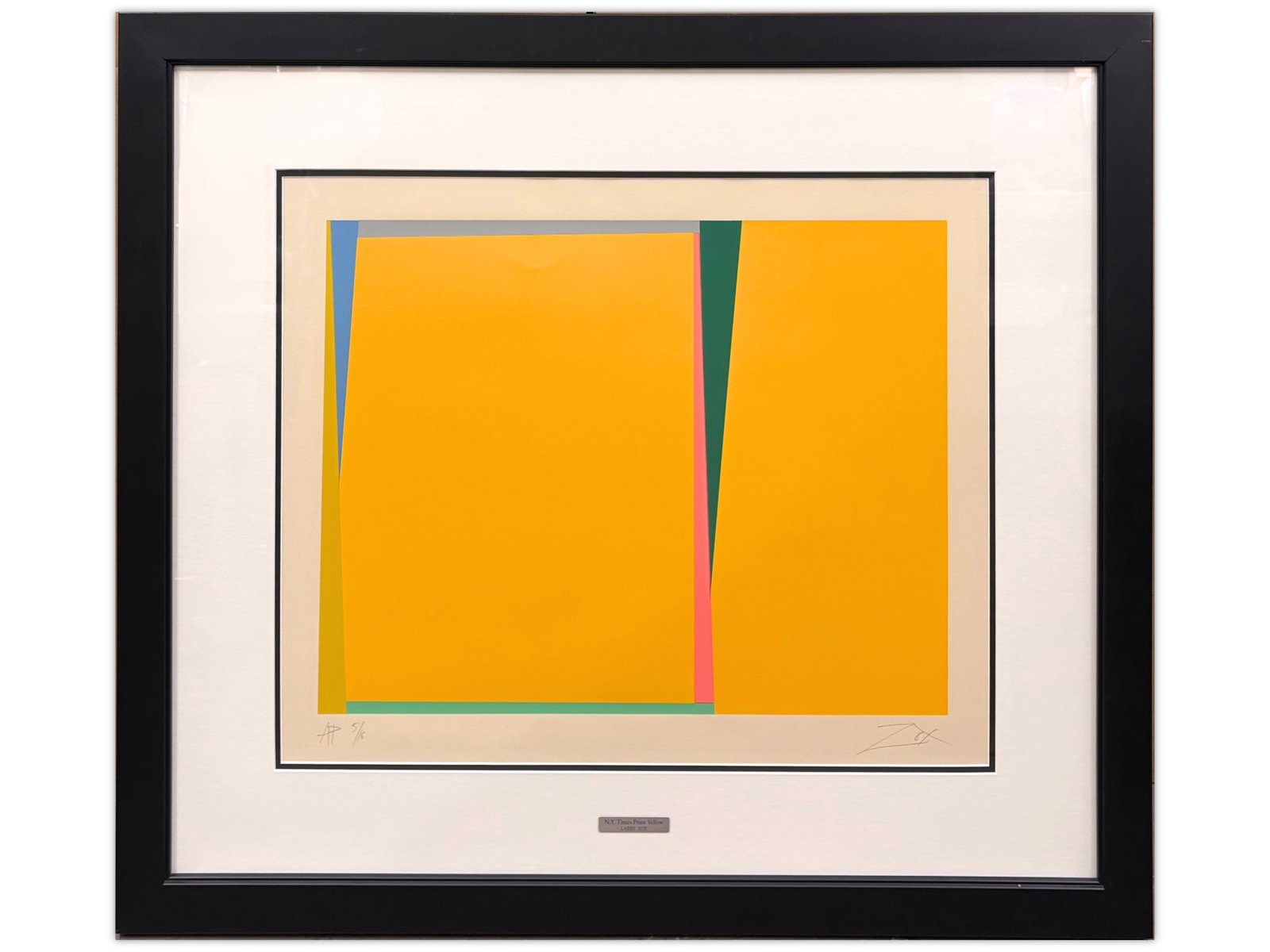 Larry Zox, Signed Color Screenprint Artist Proof (1 of 1)