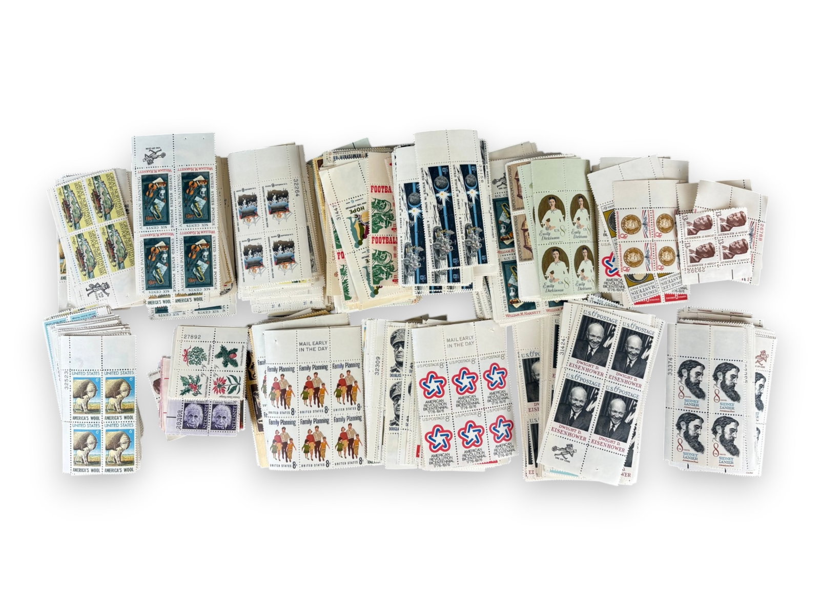 U.S. Face Value Plate Block Lot - 2