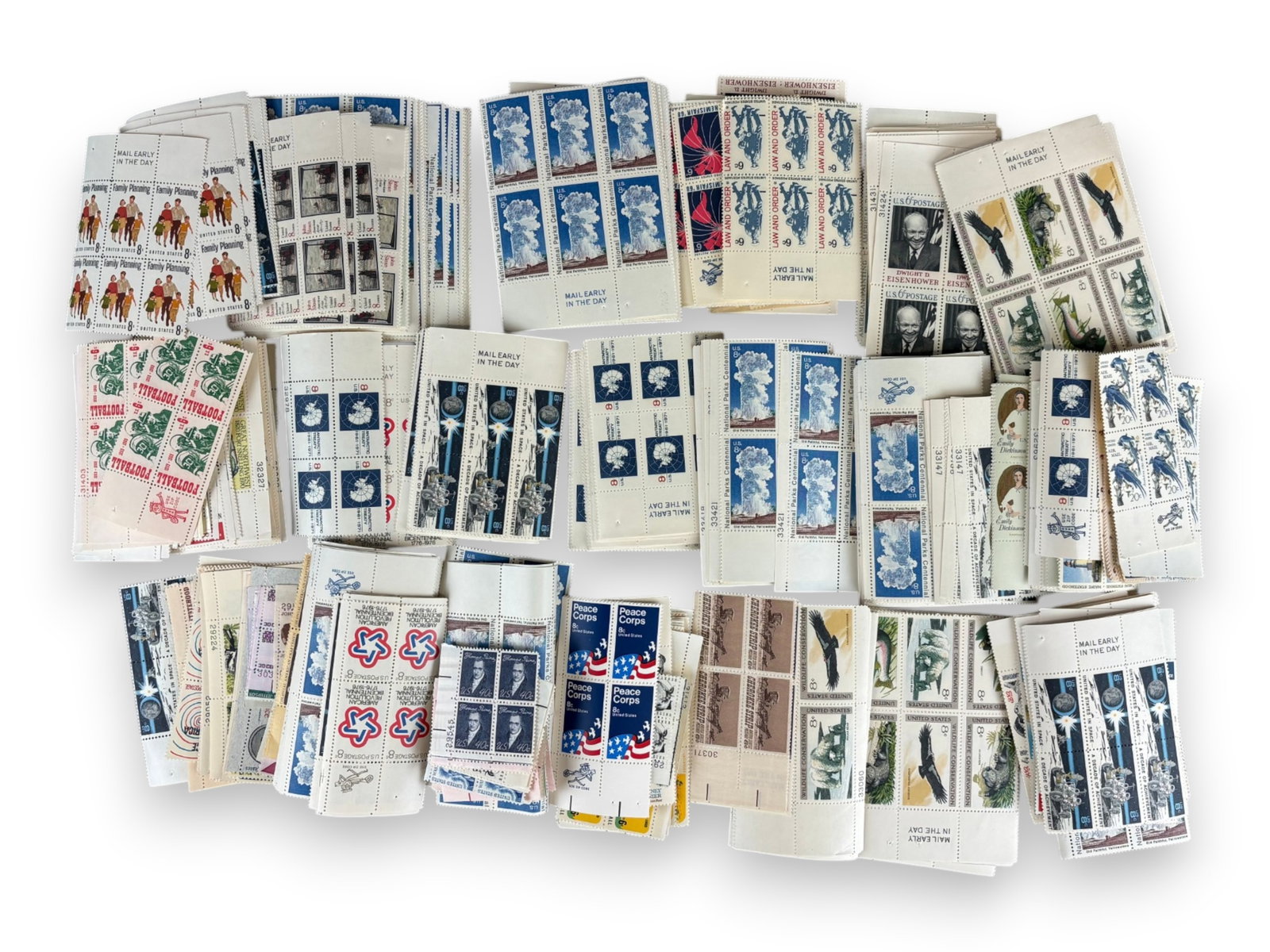 U.S. Face Value Plate Block Lot - 3