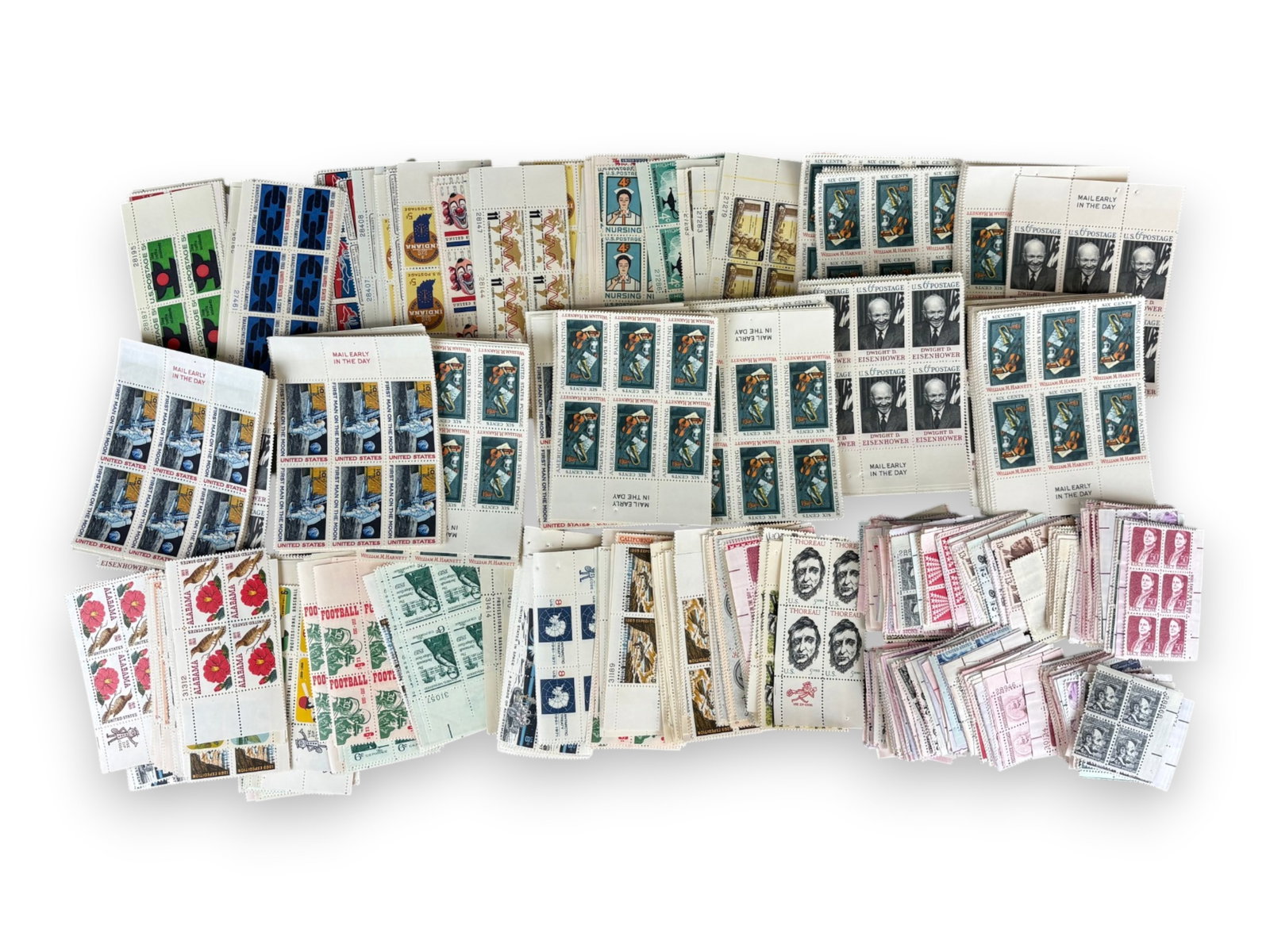 U.S. Face Value Plate Block Lot - 4
