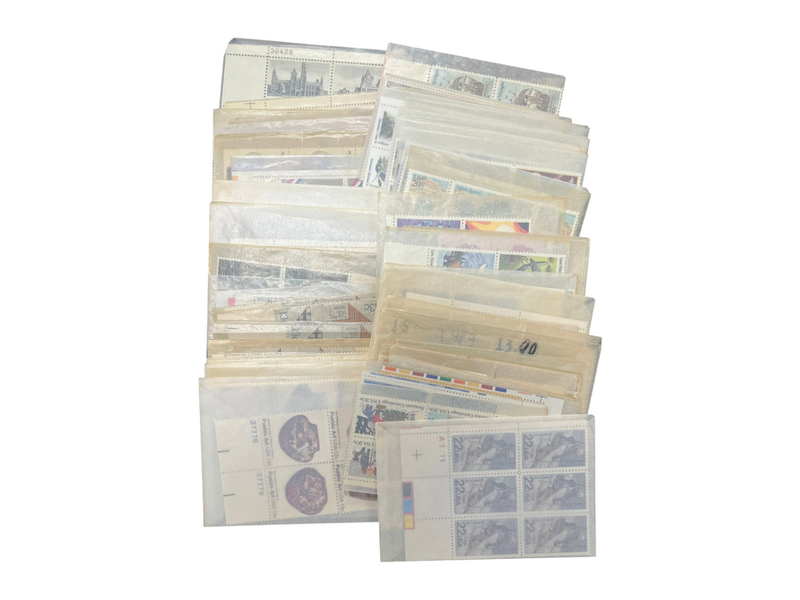 Estate Stamp Collection: World Wide Collection mint and used sets and singles, plus a cigar box loaded with mint U.S. Plate Blocks 1940's-1960's. Shipping: Weiss Auctions offers full-service, in-house shipping for nearly all