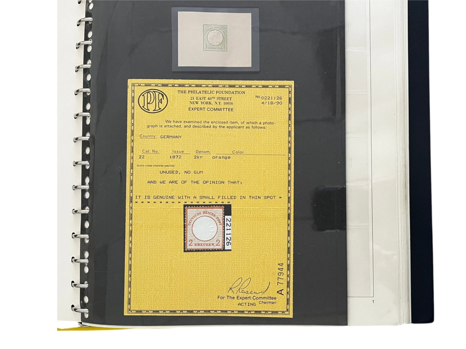 hirsEstate German Stamp Lot in Hingeless Albums: Fairly advanced collection of 19th and 20th century. Germany, German colonies states. Includes better items with certificates, mint and used sets, singles, and souvenir sheets. Well worth examining.