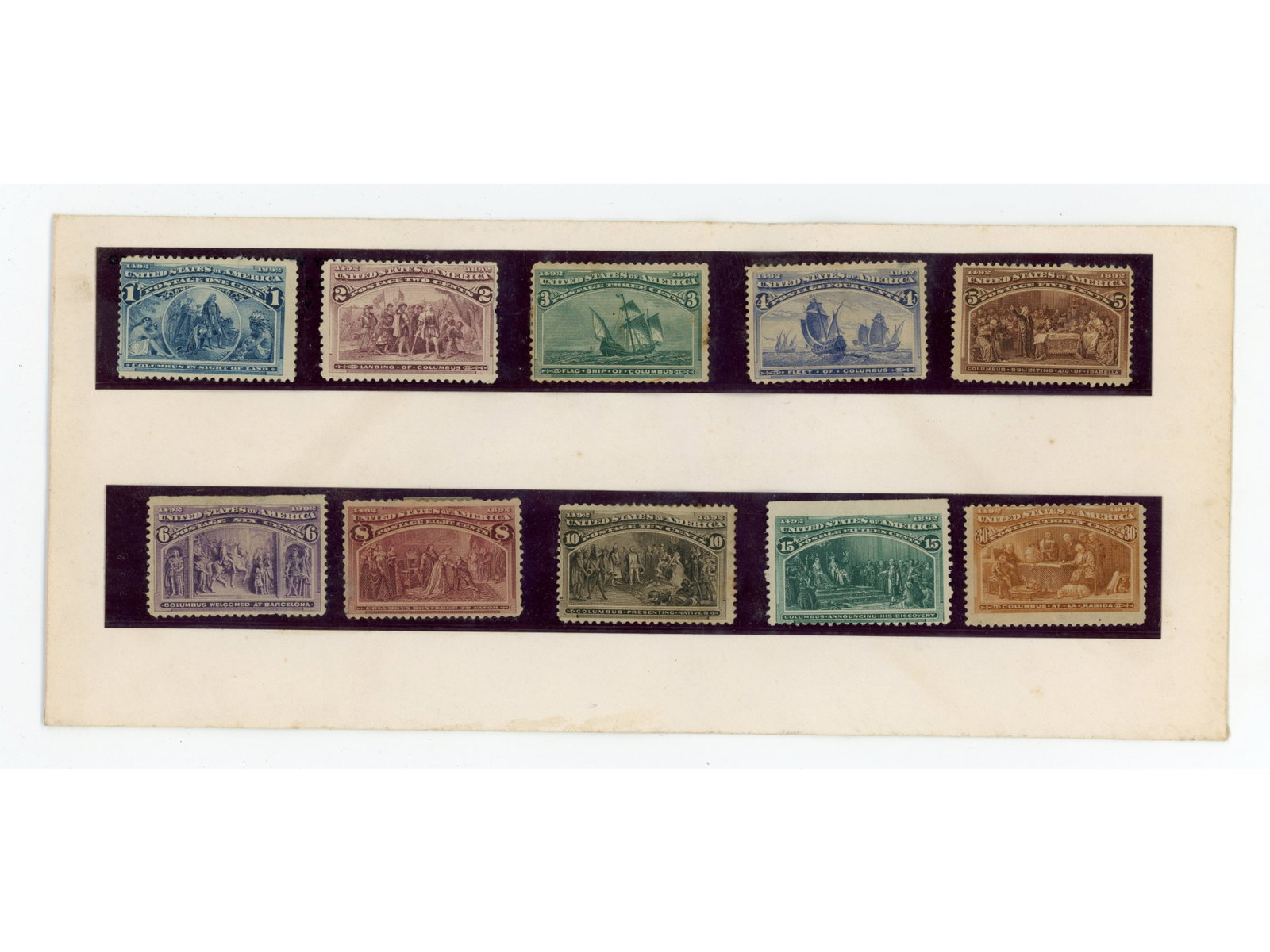 Columbian Exposition 1c to 30c Mint: Columbian Exposition 1c to 30c stamps, mint. Various conditions; see images. Shipping: Weiss Auctions offers full-service, in-house shipping for nearly all items in this auction. For a shipping