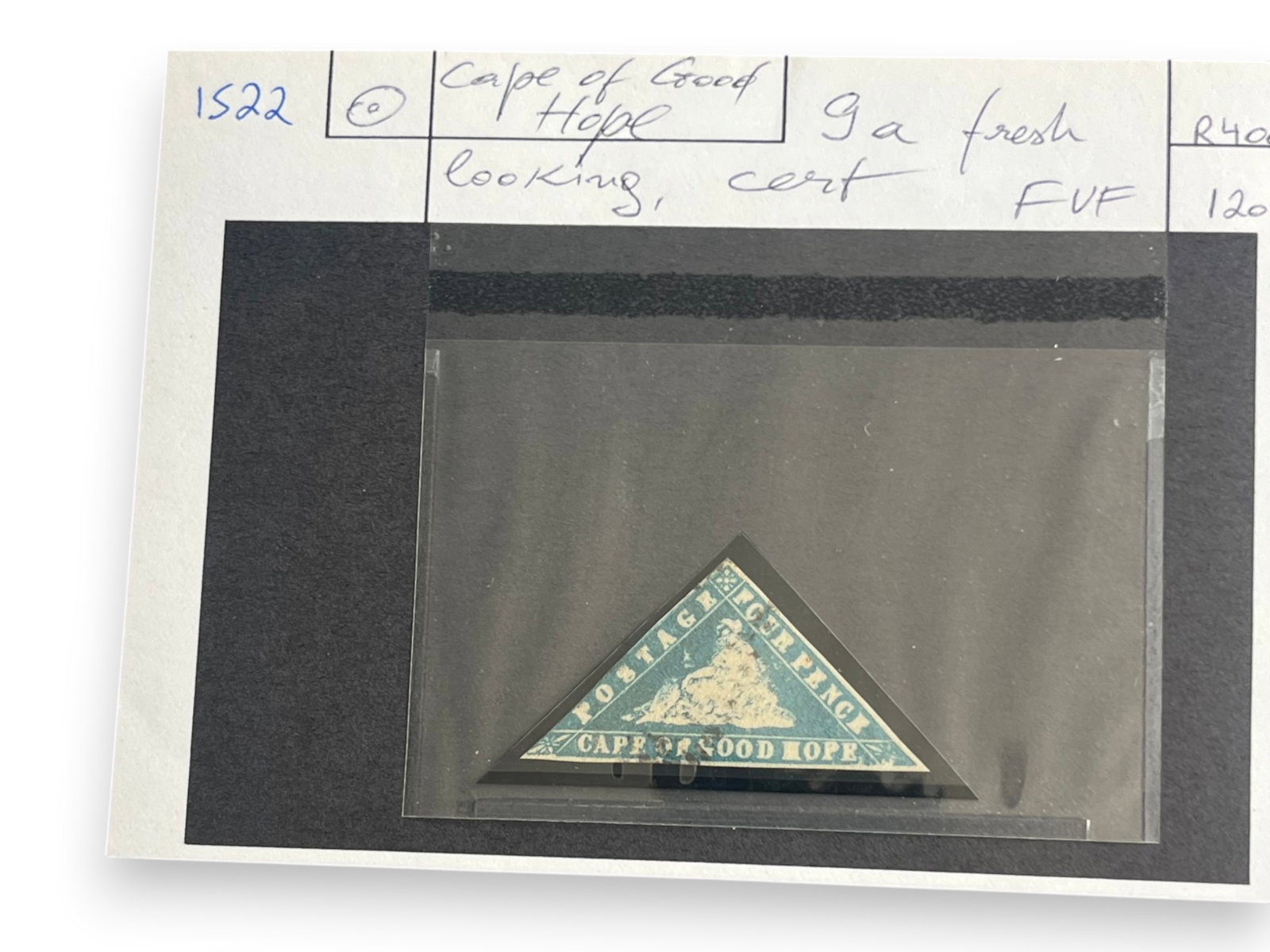 Cape of Good Hope Triangles: Specialized Cape of Good Hope collection featuring classic triangular issues including Scott 1, 1A, 2, 2A, 3, 3A, 4, 5, 5A, 6, 6A, 9A, and others. Mixed condition with substantial catalog value.