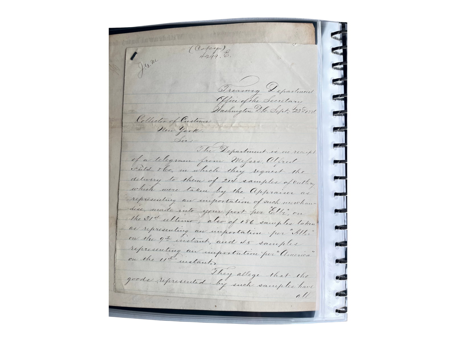 Treasury & Customs History Lot (1 of 7)