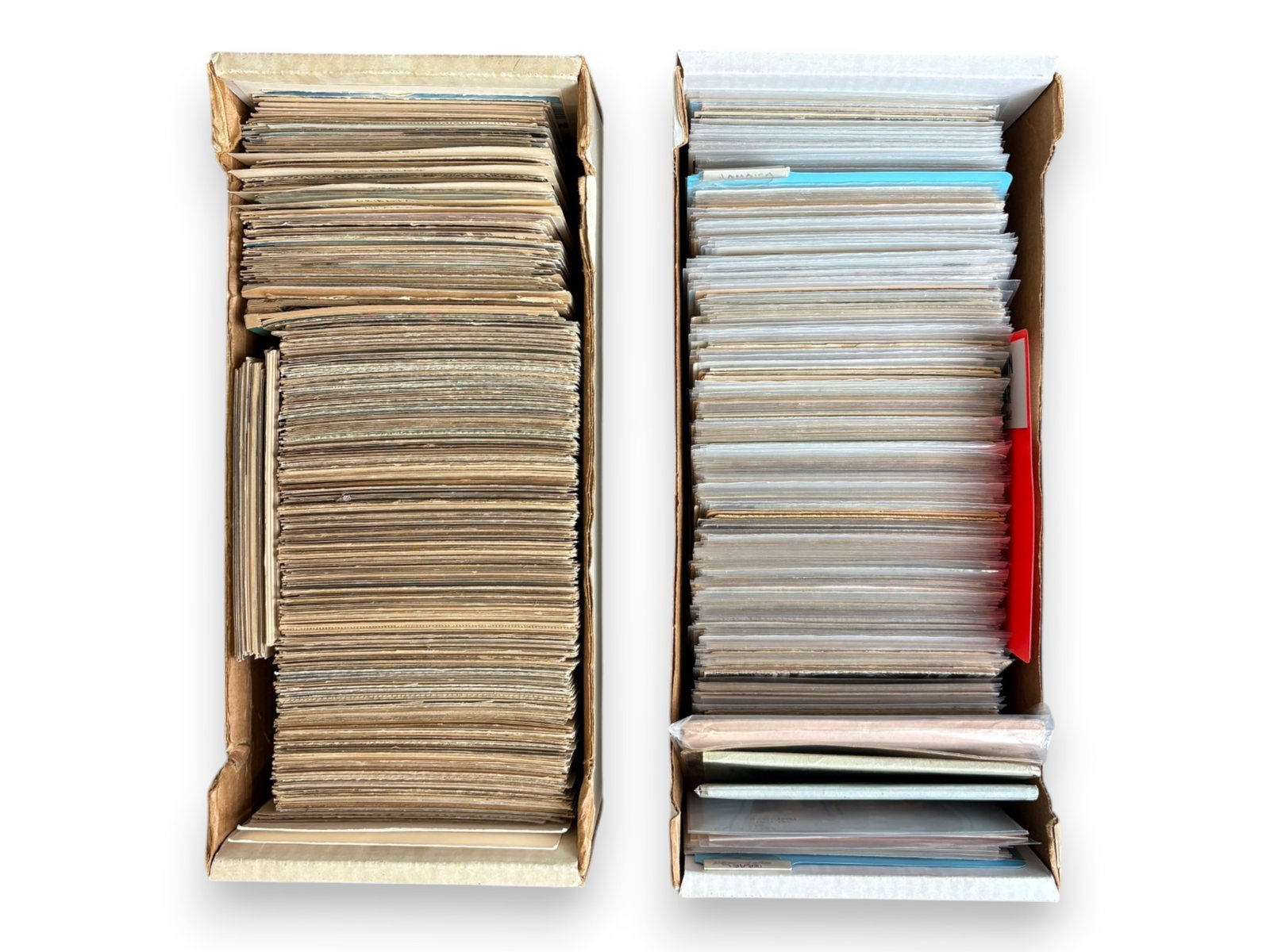 Estate Foreign Postcard Collection: Estate collection of approximately 600 to 900 mostly vintage foreign postcards. Strong representation of France, Germany, and Italy, with additional groups from Israel, Jamaica, and numerous other cou