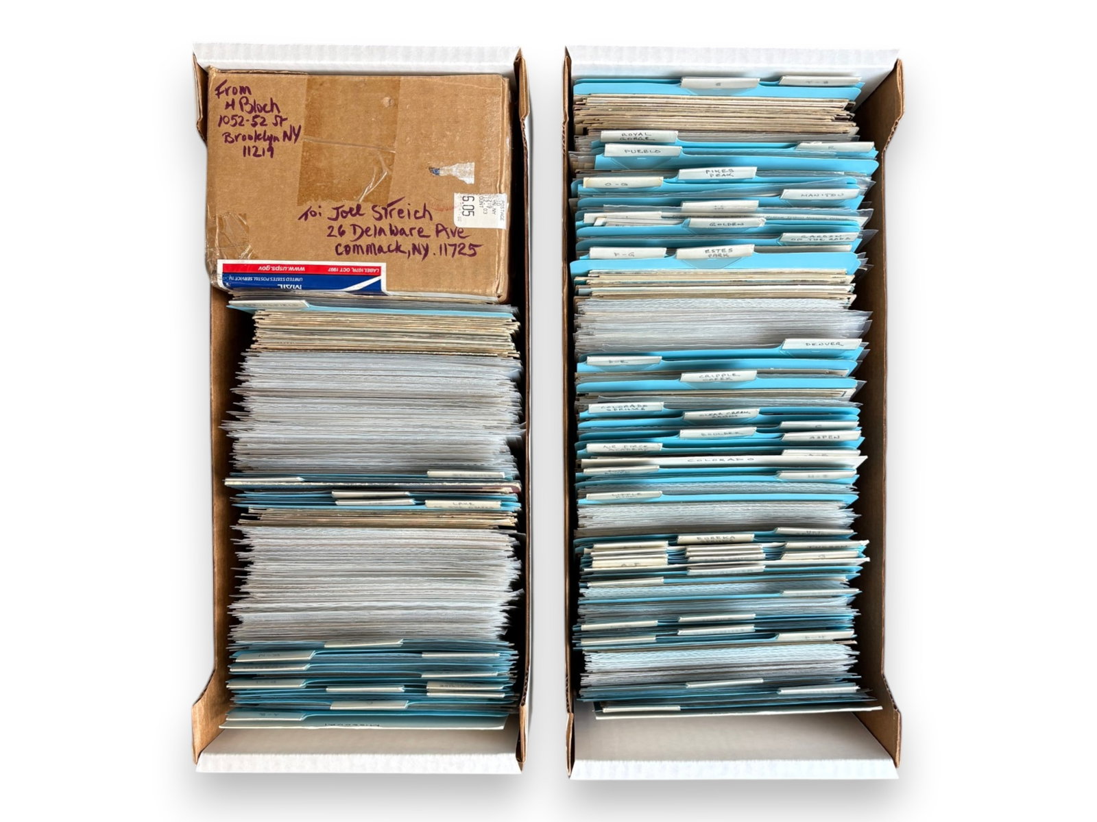 Estate U.S. Postcards A-C & Missouri: Estate collection of approximately 500 to 600 United States postcards representing Alabama through Colorado, along with Missouri. Mostly vintage, with strong groups from Birmingham, Mobile, and
