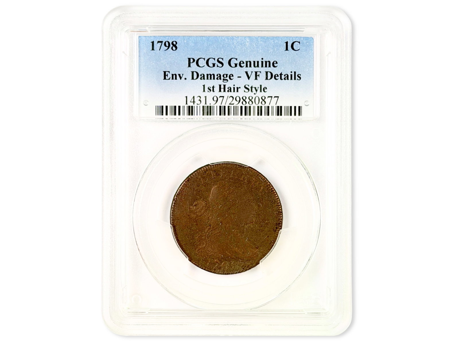 1798 Large Cent PCGS VF Details (1 of 2)