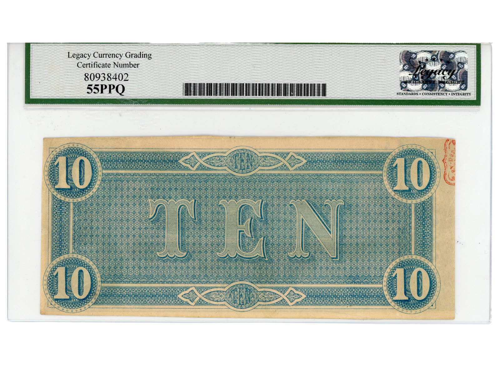 (3) Graded Confederate Currency Notes - 5