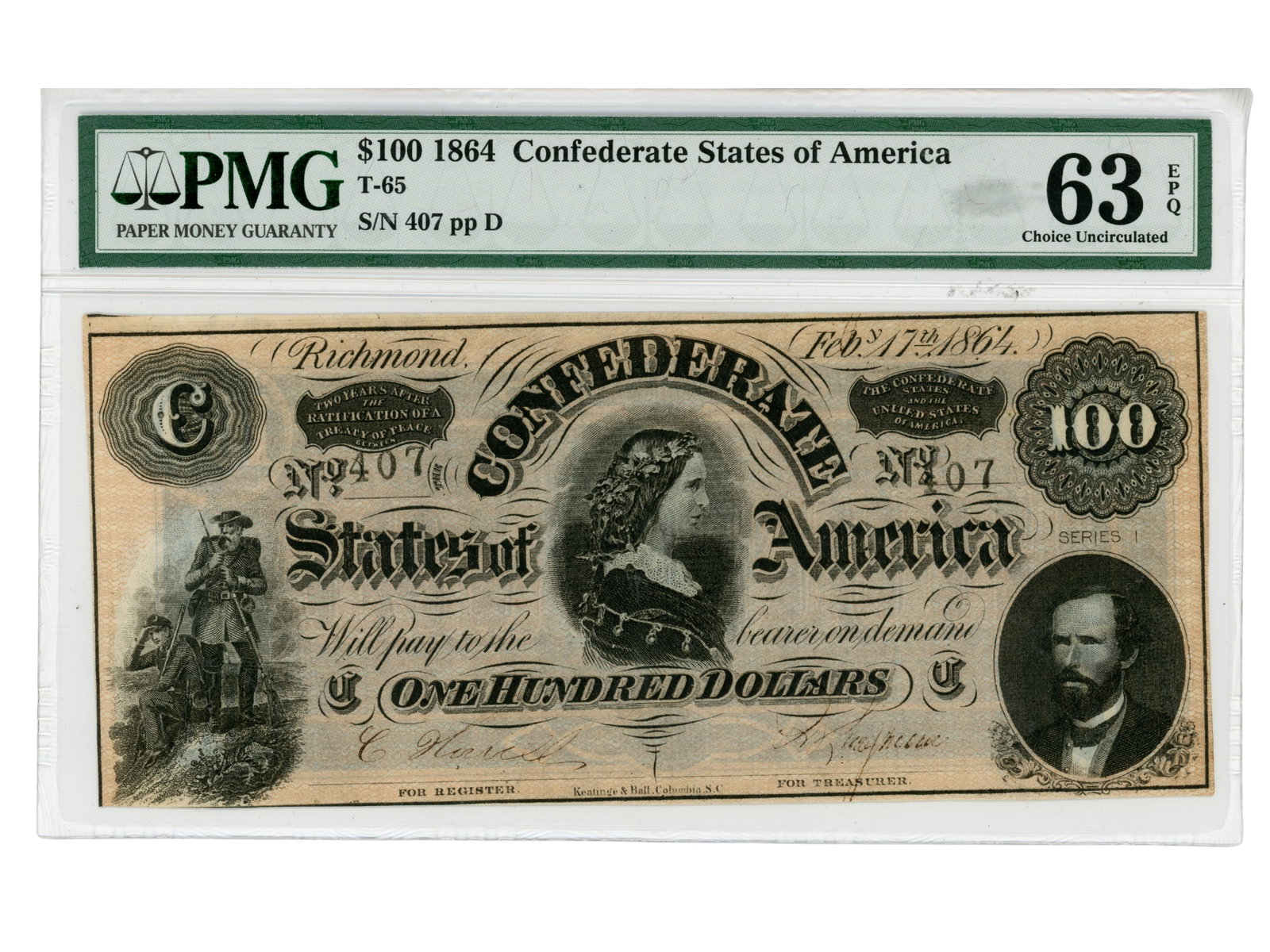 (3) Graded Confederate Currency Notes - 6