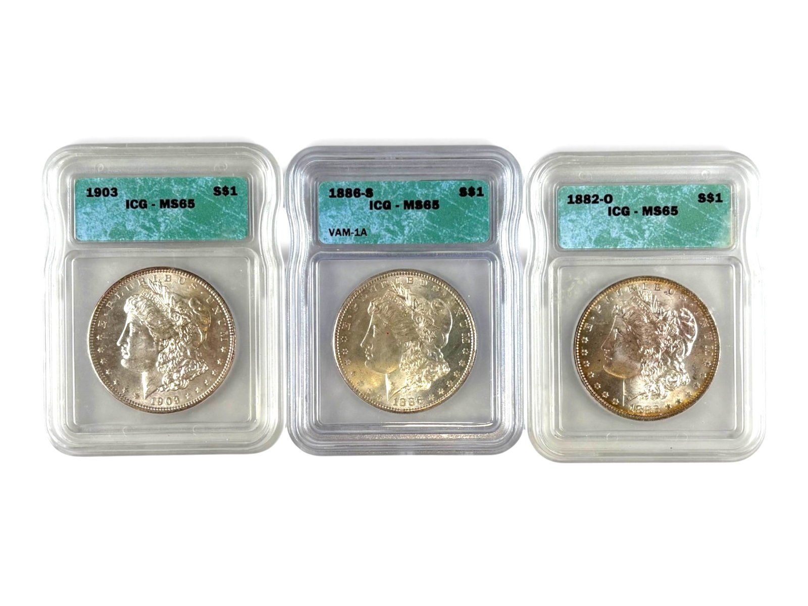 (19) Graded Morgan Dollars - 11