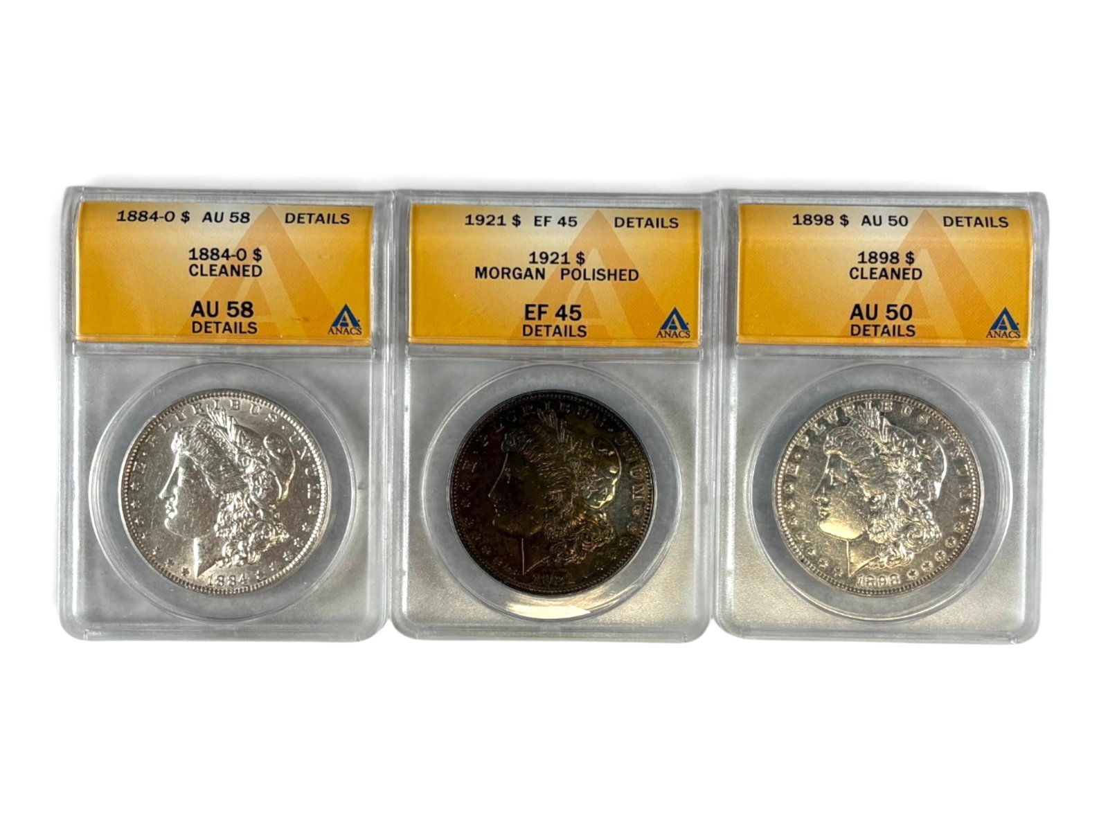 (19) Graded Morgan Dollars - 2