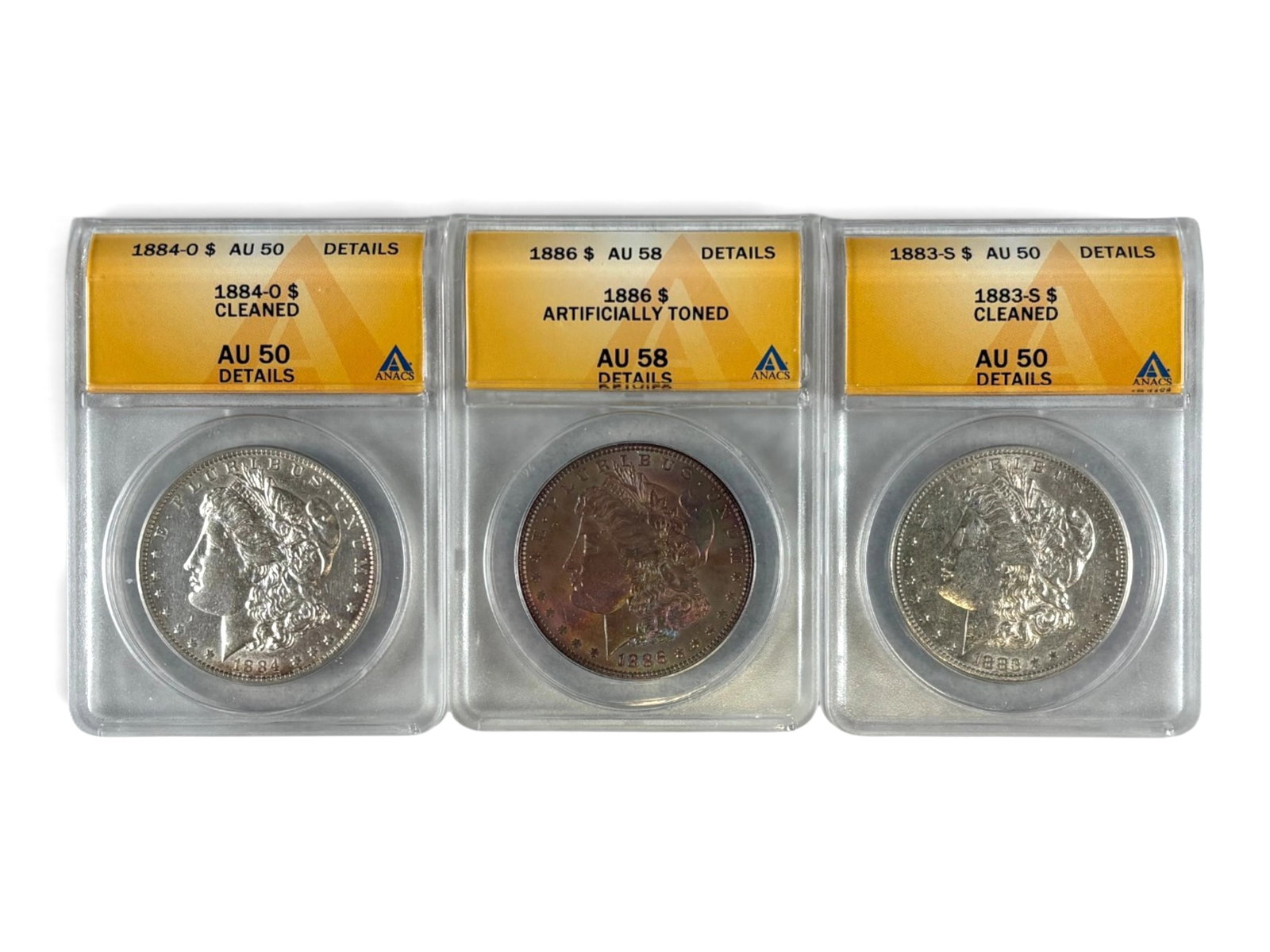 (19) Graded Morgan Dollars - 4