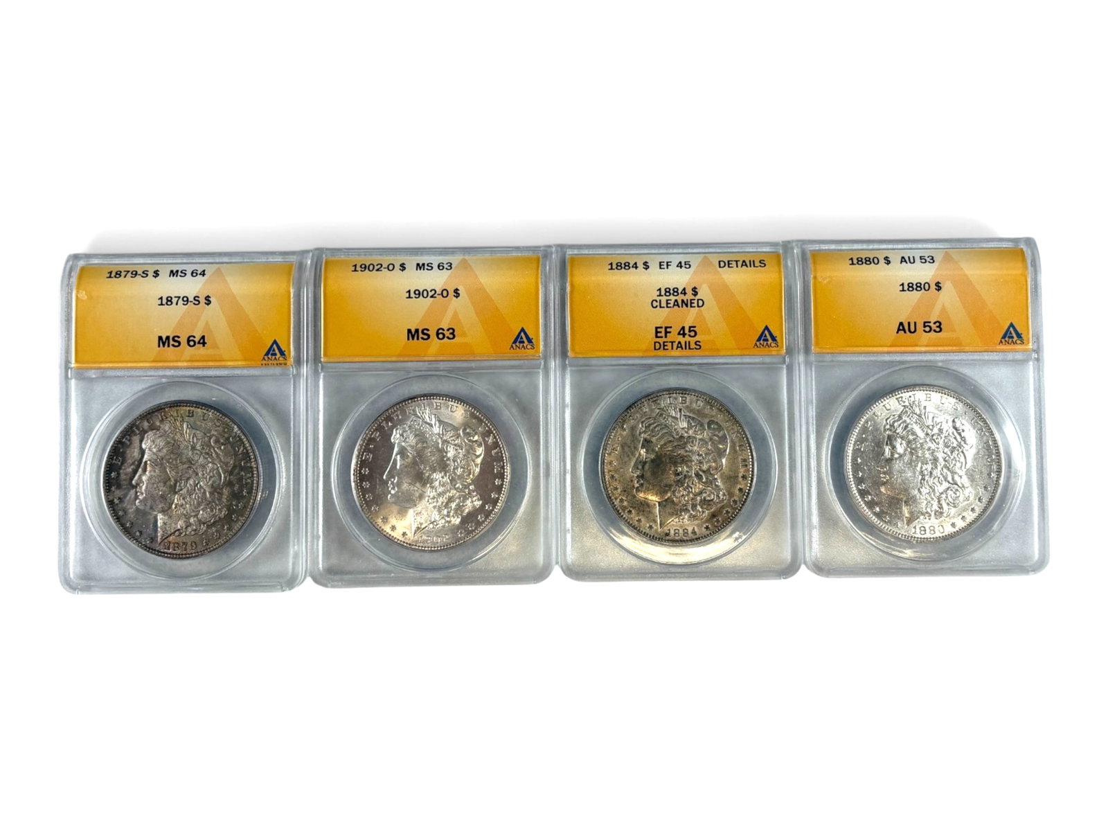 (19) Graded Morgan Dollars - 8