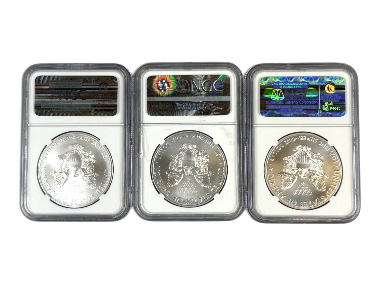 (9) Graded MS70 Silver Eagles - 5