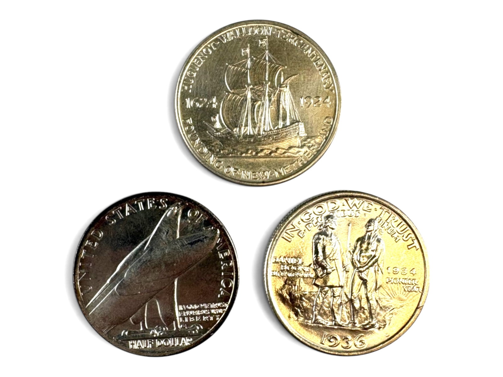 (3) Commemorative Half Dollars - 2